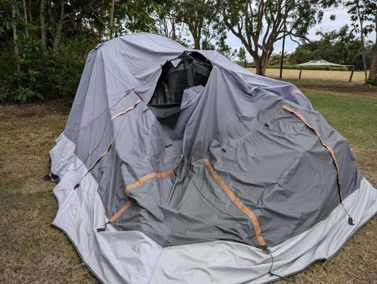 Broken Office tent