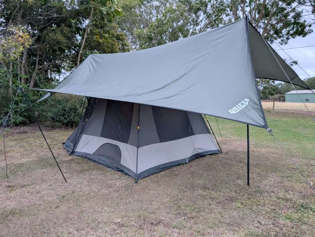 Office tent with hexa tarp
